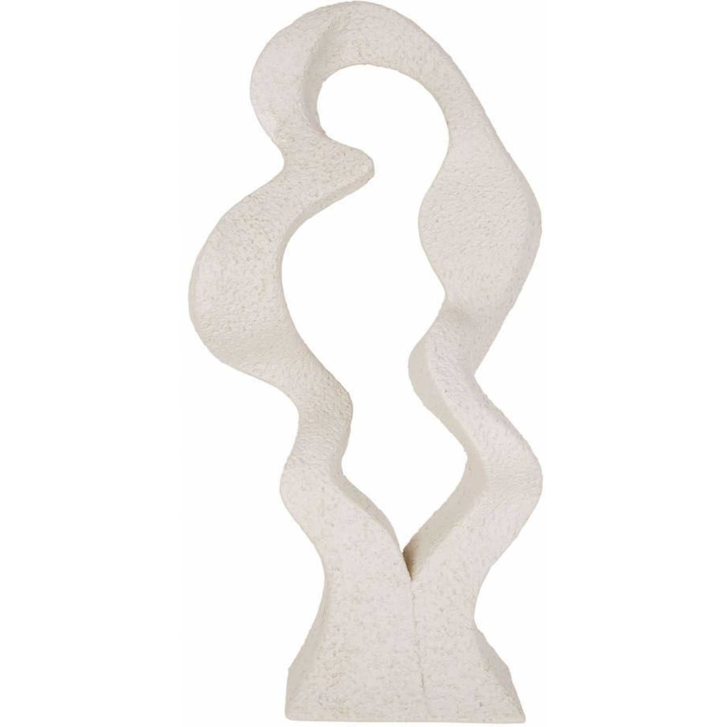 Present Time Wave Ornament - Ivory